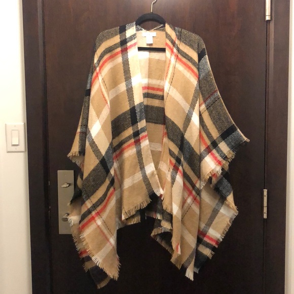 Sag Harbor Sweaters - Sag Harbor Plaid Cape